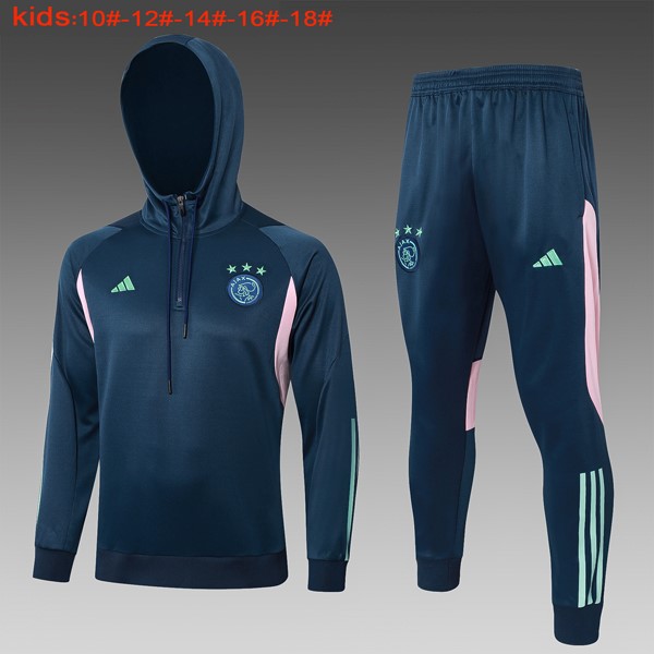 Kinder Hoodies Ajax 2024 Blau 2